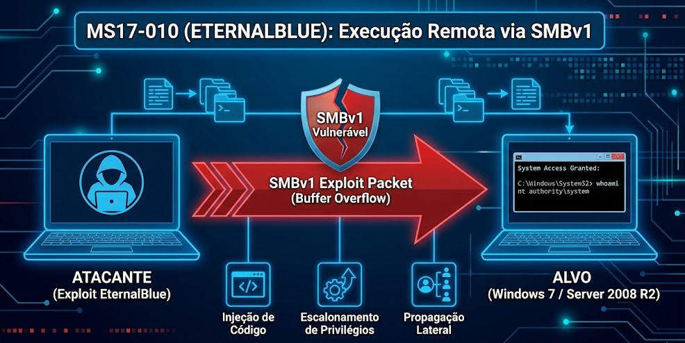 MS17-010 (EternalBlue): Execução Remota via SMBv1